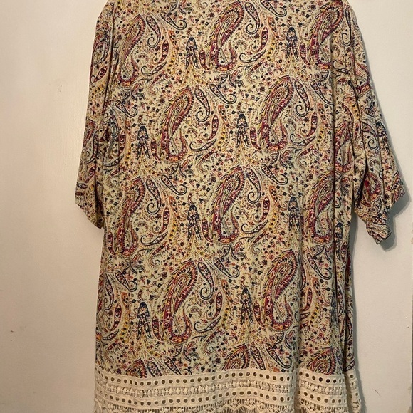 Bobeau lightweight cardigan or kimono, size L - Picture 2 of 6